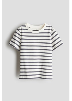 H & M - Bawełniany T-shirt - Szary ze sklepu H&M w kategorii T-shirty chłopięce - zdjęcie 173032826