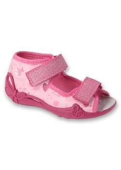Befado obuwie dziecięce 342P059 różowe ze sklepu ButyModne.pl w kategorii Kapcie dziecięce - zdjęcie 173032905