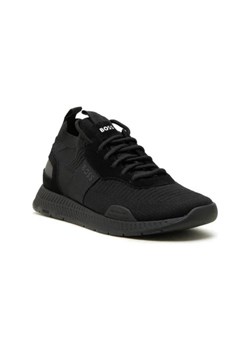BOSS BLACK Sneakersy Titanium_Runn_knst_N | z dodatkiem skóry ze sklepu Gomez Fashion Store w kategorii Buty sportowe męskie - zdjęcie 173053208
