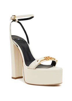 Elisabetta Franchi Skórzane sandały na słupku ze sklepu Gomez Fashion Store w kategorii Sandały damskie - zdjęcie 173085426