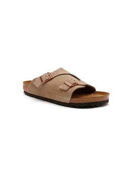 Birkenstock Skórzane klapki Zürich VL Taupe ze sklepu Gomez Fashion Store w kategorii Klapki męskie - zdjęcie 173096955