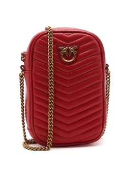 Pinko Skórzana torebka na telefon CHEVRON ze sklepu Gomez Fashion Store w kategorii Listonoszki - zdjęcie 173099695