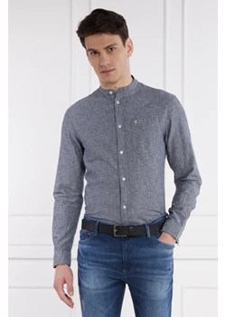 Tommy Jeans Koszula MAO LINEN BLEND | Regular Fit | z dodatkiem lnu ze sklepu Gomez Fashion Store w kategorii Koszule męskie - zdjęcie 173114828
