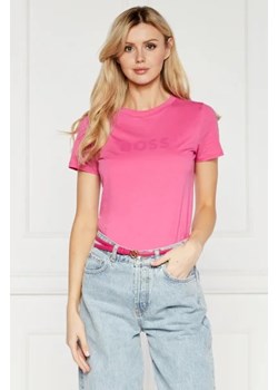 BOSS ORANGE T-shirt C_ELOGO_5 | Regular Fit ze sklepu Gomez Fashion Store w kategorii Bluzki damskie - zdjęcie 173114907