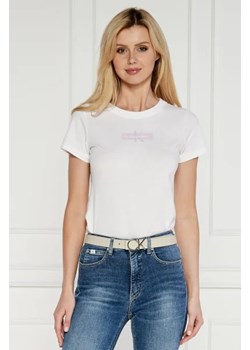 CALVIN KLEIN JEANS T-shirt FADED | Slim Fit ze sklepu Gomez Fashion Store w kategorii Bluzki damskie - zdjęcie 173115266