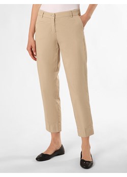 Cambio Spodnie - Stella Kobiety Bawełna beżowy jednolity ze sklepu vangraaf w kategorii Spodnie damskie - zdjęcie 173115975