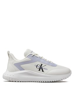 Sneakersy Calvin Klein Jeans Eva Runner Low Lace Mix Ml Wn YW0YW01442 Biały ze sklepu eobuwie.pl w kategorii Buty sportowe damskie - zdjęcie 173116166