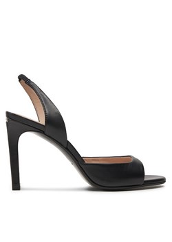 Sandały Calvin Klein Heel D'Orsay Sandal 90 Lth HW0HW02124 Czarny ze sklepu eobuwie.pl w kategorii Sandały damskie - zdjęcie 173116199