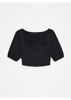 Mohito - Krótka bluzka - czarny ze sklepu Mohito w kategorii Bluzki damskie - zdjęcie 173116706