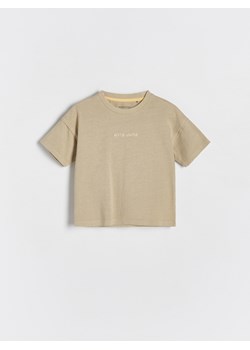 Reserved - T-shirt oversize - oliwkowy ze sklepu Reserved w kategorii Koszulki niemowlęce - zdjęcie 173117279