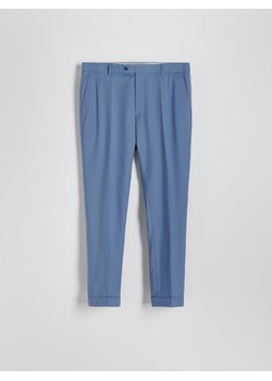 Reserved - Spodnie garniturowe z domieszką wełny - jasnoniebieski ze sklepu Reserved w kategorii Spodnie męskie - zdjęcie 173117387