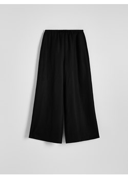 Reserved - Spodnie z lnem - czarny ze sklepu Reserved w kategorii Spodnie damskie - zdjęcie 173118967