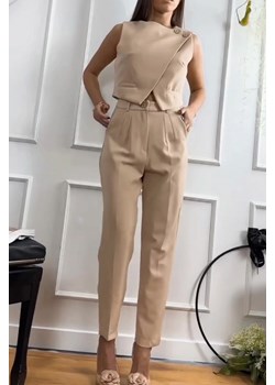 Spodnie GEOMELPA BEIGE ze sklepu Ivet Shop w kategorii Spodnie damskie - zdjęcie 173119445
