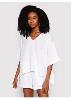 Seafolly T-Shirt Double Cloth 54257-TO Biały Oversize ze sklepu MODIVO w kategorii Bluzki damskie - zdjęcie 173119856
