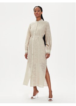 Bruuns Bazaar Sukienka koszulowa Carlia BBW3994 Beżowy Regular Fit ze sklepu MODIVO w kategorii Sukienki - zdjęcie 173120018