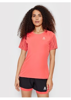 Odlo Koszulka techniczna Essential 313751 Czerwony Regular Fit ze sklepu MODIVO w kategorii Bluzki damskie - zdjęcie 173120059