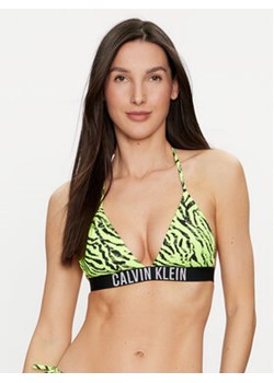 Calvin Klein Swimwear Góra od bikini KW0KW02331 Zielony ze sklepu MODIVO w kategorii Stroje kąpielowe - zdjęcie 173120156