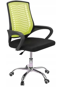 Zielony biurowy fotel obrotowy na kółkach - Roso ze sklepu Edinos.pl w kategorii Krzesła biurowe - zdjęcie 173121255