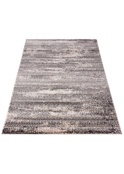 Beżowy dywan nowoczesny w ciemnobrązowe wzorki - Uwis 4X ze sklepu Edinos.pl w kategorii Dywany - zdjęcie 173121816