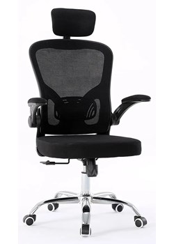 Czarny ergonomiczny fotel biurowy do komputera - Sefilo ze sklepu Edinos.pl w kategorii Krzesła biurowe - zdjęcie 173121987