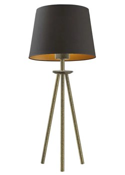 Elegancka lampka nocna na złotym stelażu - EX924-Bergel - 5 kolorów ze sklepu Edinos.pl w kategorii Lampy stołowe - zdjęcie 173122178