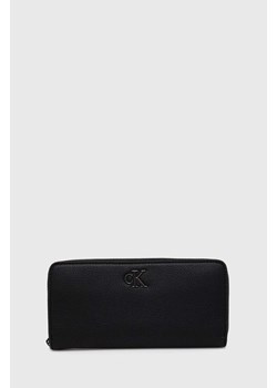 Calvin Klein Jeans portfel damski kolor czarny K60K612266 ze sklepu ANSWEAR.com w kategorii Portfele damskie - zdjęcie 173123029