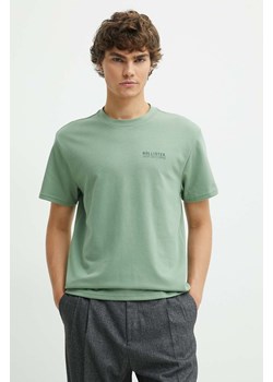 Hollister Co. t-shirt męski kolor zielony z nadrukiem ze sklepu ANSWEAR.com w kategorii T-shirty męskie - zdjęcie 173123387