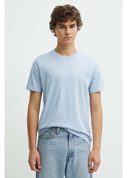 Hollister Co. t-shirt bawełniany męski kolor niebieski gładki KI324-4089 ze sklepu ANSWEAR.com w kategorii T-shirty męskie - zdjęcie 173123449