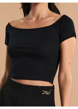 Sinsay - Koszulka z bawełny - czarny ze sklepu Sinsay w kategorii Bluzki damskie - zdjęcie 173126448