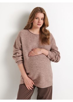 Sinsay - Sweter w prążki - beżowy ze sklepu Sinsay w kategorii Swetry ciążowe - zdjęcie 173126479