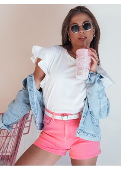 Szorty jeansowe damskie GLAMWEAR różowe Dstreet SY0340 ze sklepu DSTREET.PL w kategorii Szorty - zdjęcie 173126699