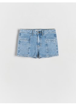 Reserved - Jeansowe szorty - niebieski ze sklepu Reserved w kategorii Spodenki dziewczęce - zdjęcie 173126857