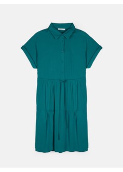 GATE Damska sukienka koszulowa z wiskozy 34 ze sklepu gateshop w kategorii Sukienki - zdjęcie 173130048
