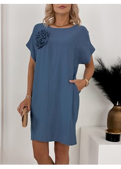 sukienka millos niebieska uni ze sklepu UBRA w kategorii Sukienki - zdjęcie 173132666