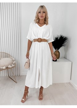 sukienka dominika biała uni ze sklepu UBRA w kategorii Sukienki - zdjęcie 173132699