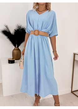 sukienka dominika błękitna uni ze sklepu UBRA w kategorii Sukienki - zdjęcie 173132759
