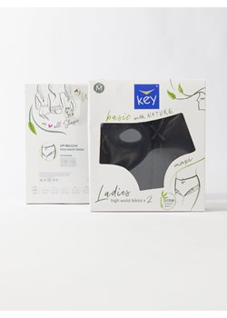 Bambusowe wysokie majtki z koronką 1 sztuka - jasno-beżowe - S jasno-beżowy ze sklepu PH KEY Sp. z o.o.  w kategorii Majtki damskie - zdjęcie 173134176