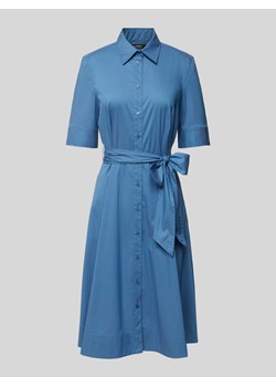 Sukienka koszulowa z wiązanym paskiem model ‘FINNBARR’ ze sklepu Peek&Cloppenburg  w kategorii Sukienki - zdjęcie 173134447