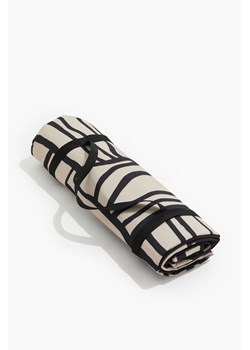 H & M - Wzorzysty koc piknikowy - Czarny ze sklepu H&M w kategorii Tekstylia ogrodowe - zdjęcie 173134905