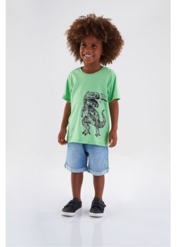 Zielony bawełniany t-shirt niemowlęcy z dinozaurem ze sklepu 5.10.15 w kategorii T-shirty chłopięce - zdjęcie 173136196