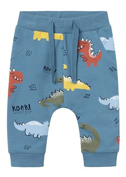 name it Spodnie dresowe &quot;Himmel&quot; w kolorze niebieskim ze wzorem ze sklepu Limango Polska w kategorii Odzież dla niemowląt - zdjęcie 173136519