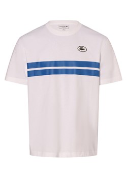 Lacoste Koszulka męska Mężczyźni Bawełna biały nadruk ze sklepu vangraaf w kategorii T-shirty męskie - zdjęcie 173137147
