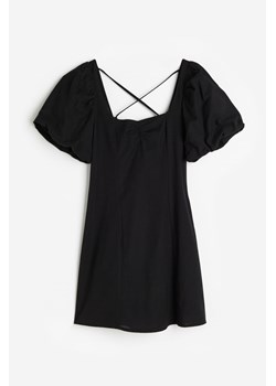 H & M - Sukienka z bufiastym rękawem - Czarny ze sklepu H&M w kategorii Sukienki - zdjęcie 173137846