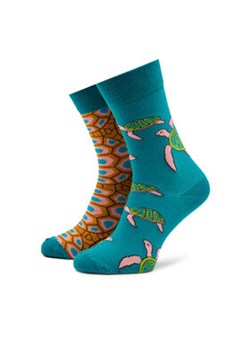 Funny Socks Skarpety wysokie unisex Turtle SM1/21 Niebieski ze sklepu MODIVO w kategorii Skarpetki damskie - zdjęcie 173138366
