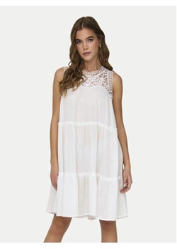 JDY Sukienka letnia Oda 15323448 Biały Regular Fit ze sklepu MODIVO w kategorii Sukienki - zdjęcie 173138377
