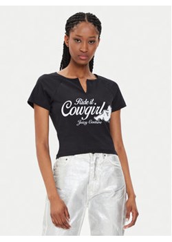 Juicy Couture T-Shirt Ride A Cowgirl JCWCT23333 Czarny Slim Fit ze sklepu MODIVO w kategorii Bluzki damskie - zdjęcie 173138527
