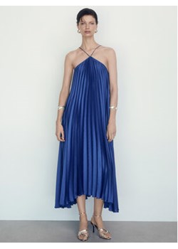 Mango Sukienka koktajlowa Susane 67009242 Niebieski Relaxed Fit ze sklepu MODIVO w kategorii Sukienki - zdjęcie 173138596