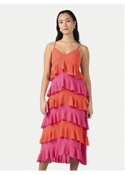 YAS Sukienka letnia Clara 26032842 Pomarańczowy Regular Fit ze sklepu MODIVO w kategorii Sukienki - zdjęcie 173138716
