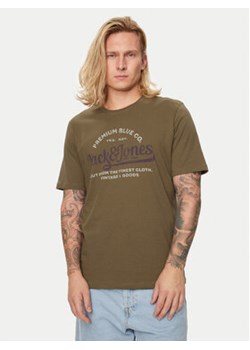 Jack&Jones T-Shirt Jprblulouie 12259674 Brązowy Regular Fit ze sklepu MODIVO w kategorii T-shirty męskie - zdjęcie 173138729