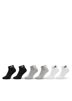 adidas Skarpety Niskie Unisex Cushioned Sportswear Ankle Socks 6 Pairs IC1292 Szary ze sklepu MODIVO w kategorii Skarpetki damskie - zdjęcie 173138767